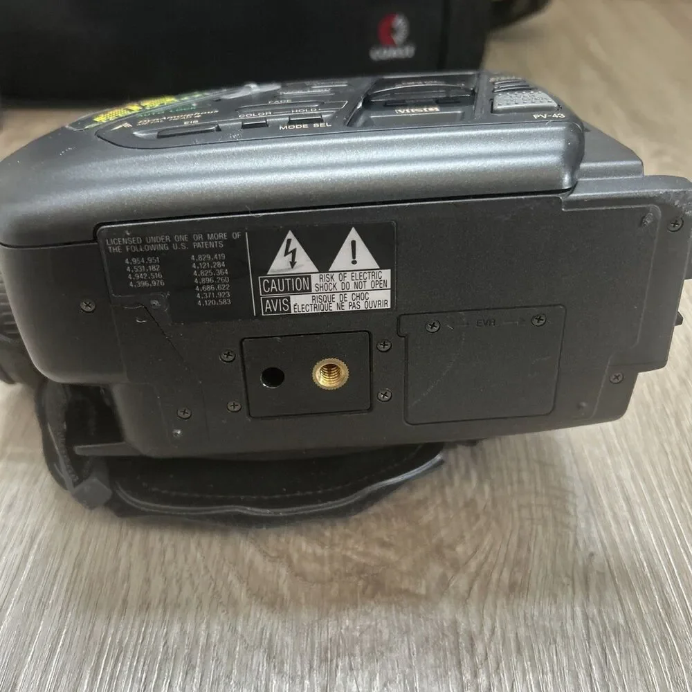 Panasonic Palmcorder PV-43D VHS-C Camcorder w/ Accessories FOR PARTS Bad Battery